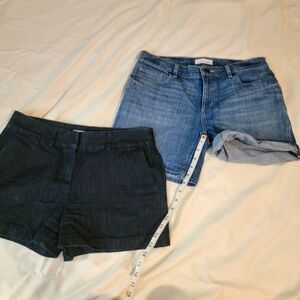 Lot of 2 pairs of denim shorts